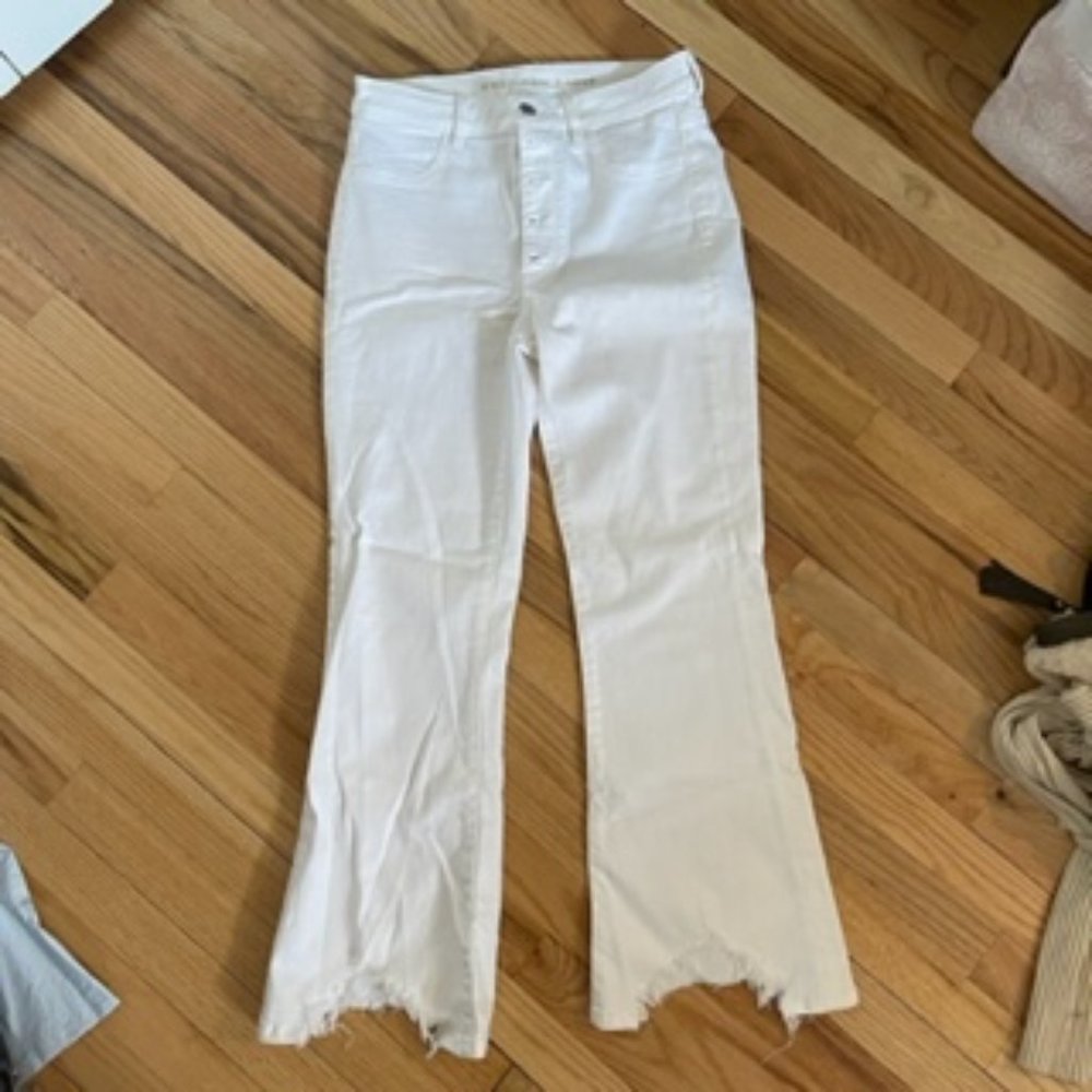 AE Super High-Waisted Crop Flare Jean